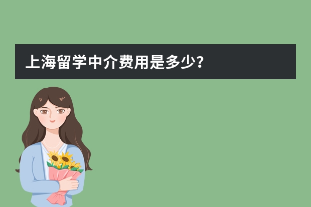 上海留学中介费用是多少？