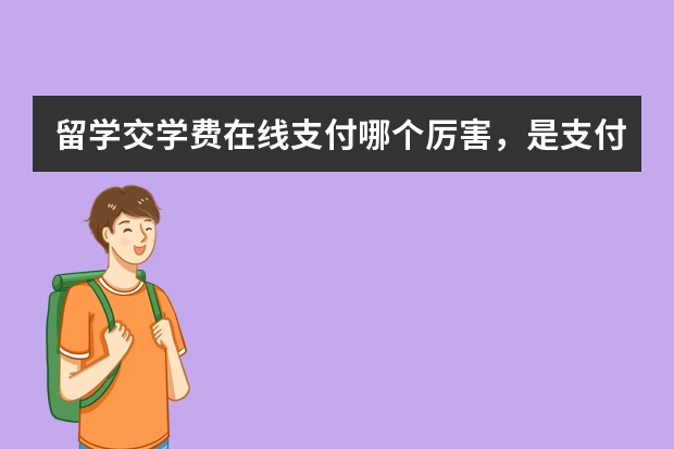 留学交学费在线支付哪个厉害，是支付宝还是易汇金？