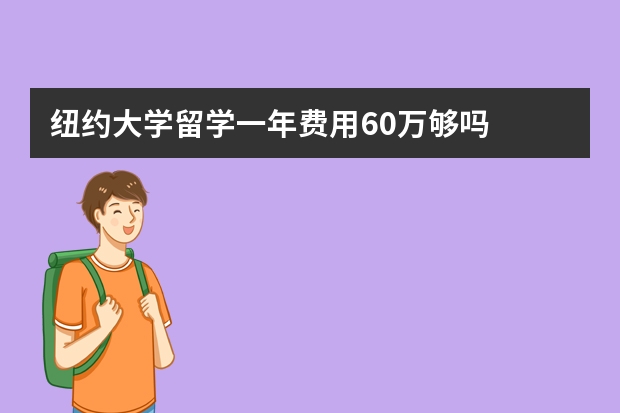 纽约大学留学一年费用60万够吗