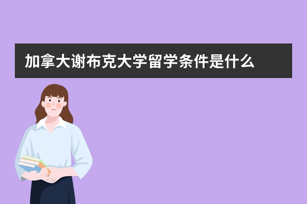 加拿大谢布克大学留学条件是什么